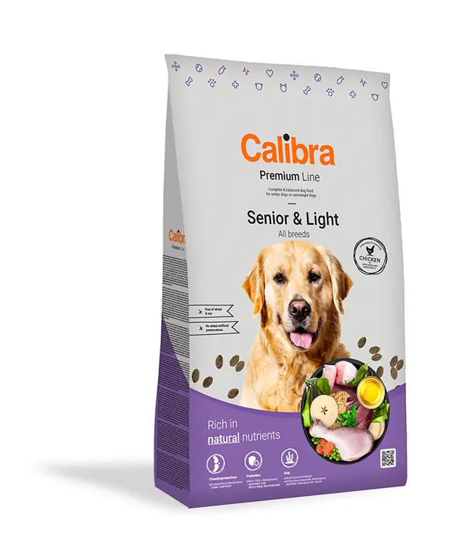 Pienso que el título más adecuado sería: "Calibra Dog Senior Light Pollo 3kg: Alimento Premium para Perros Mayores