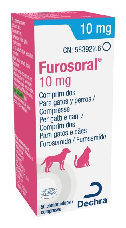 Furosoral 10 mg comprimidos para gatos y perros