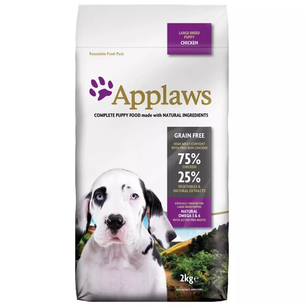 Pienso que el título más adecuado sería: "Applaws Pienso para Cachorros de Razas Grandes con Pollo 2kg - Nutrición Premium