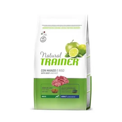 Pienso Natural Trainer para Perros Adultos Maxi de Ternera 12kg - Nutrición Óptima