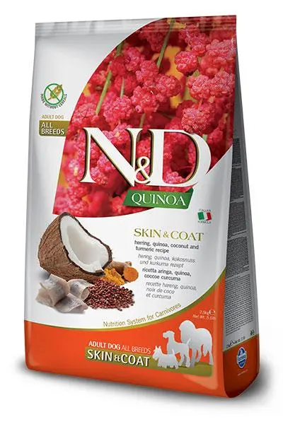 Farmina ND Quinoa Arenque para Perros 2.5kg: Cuidado Óptimo de Piel y Pelaje