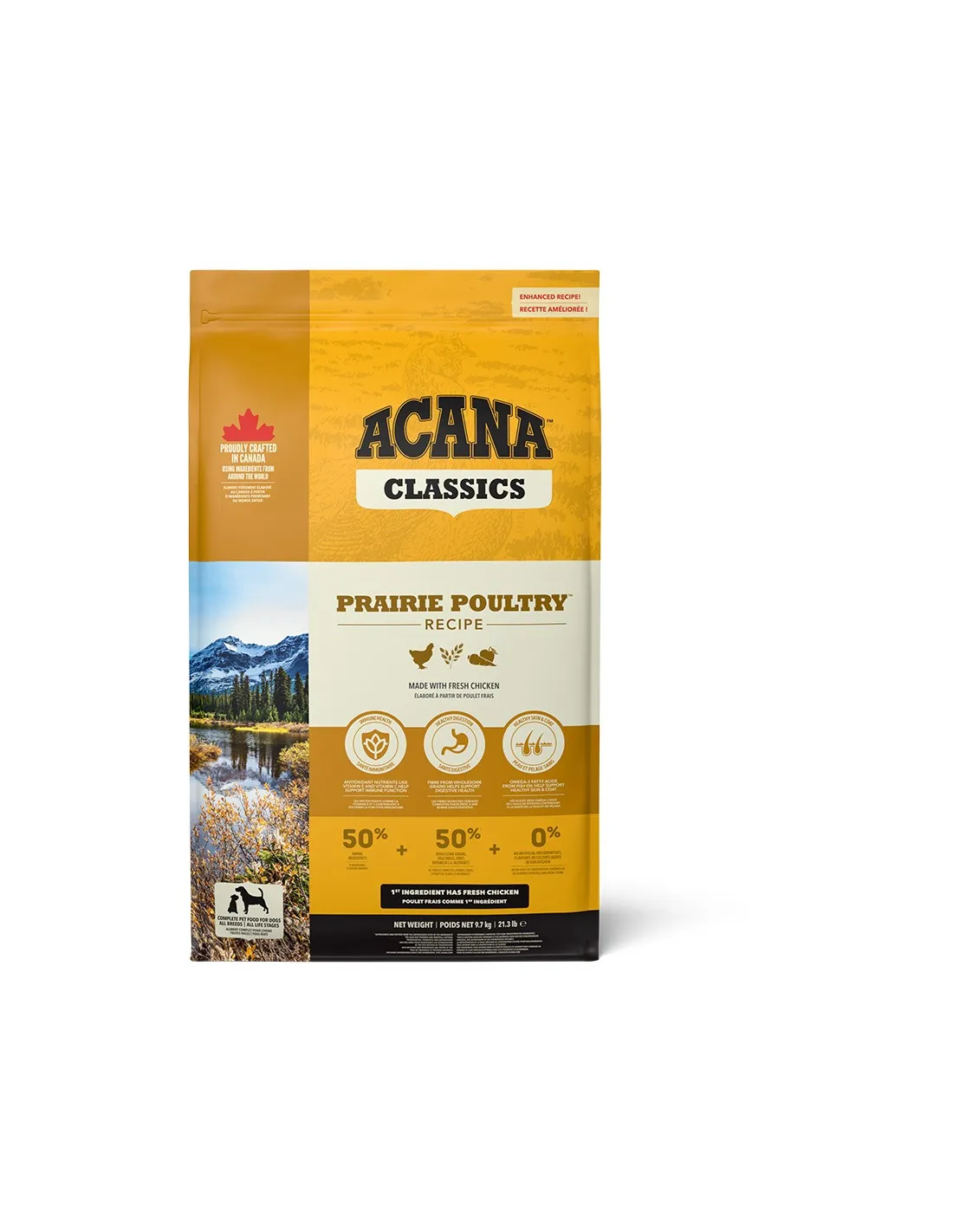 Compra ACANA Canine Prairie Poultry 9,7kg: Nutrición Premium para Perros