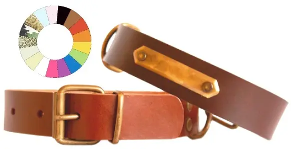 Collar de Cuero Clásico MR2 para Mascotas: Elegancia y Resistencia 59-68 cm