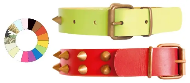 Collar de Cuero para Mascotas CO1F MR2 Ajustable 35-41 cm - Elegancia y Resistencia