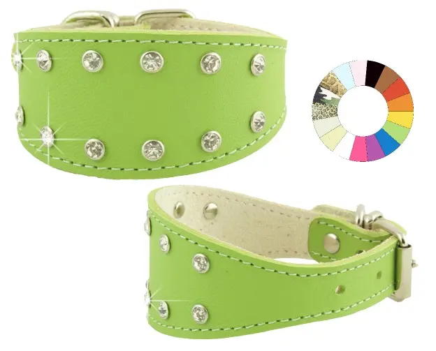 Collar para Galgo Azul Ajustable 31-41 cm - Modelo Fantástico