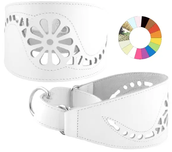 Collar Martingala Filigrana Fluorescente Verde 25-35 cm - L350 A80: Seguridad y Estilo para tu Mascota