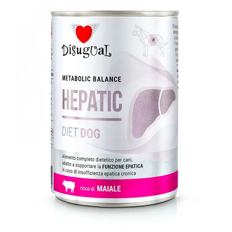 DISUGUAL Dieta Hepática para Perros - Cerdo 6x400g: Salud y Nutrición Óptima