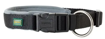 Collar de Neopreno Negro/Gris 30-35cm para Mascotas: Comodidad y Estilo