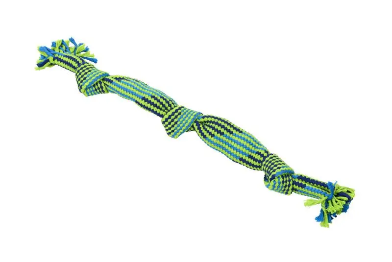 Juguete para Perro BUSTER de Cuerda con Chirriador 58cm Verde KRUUSE