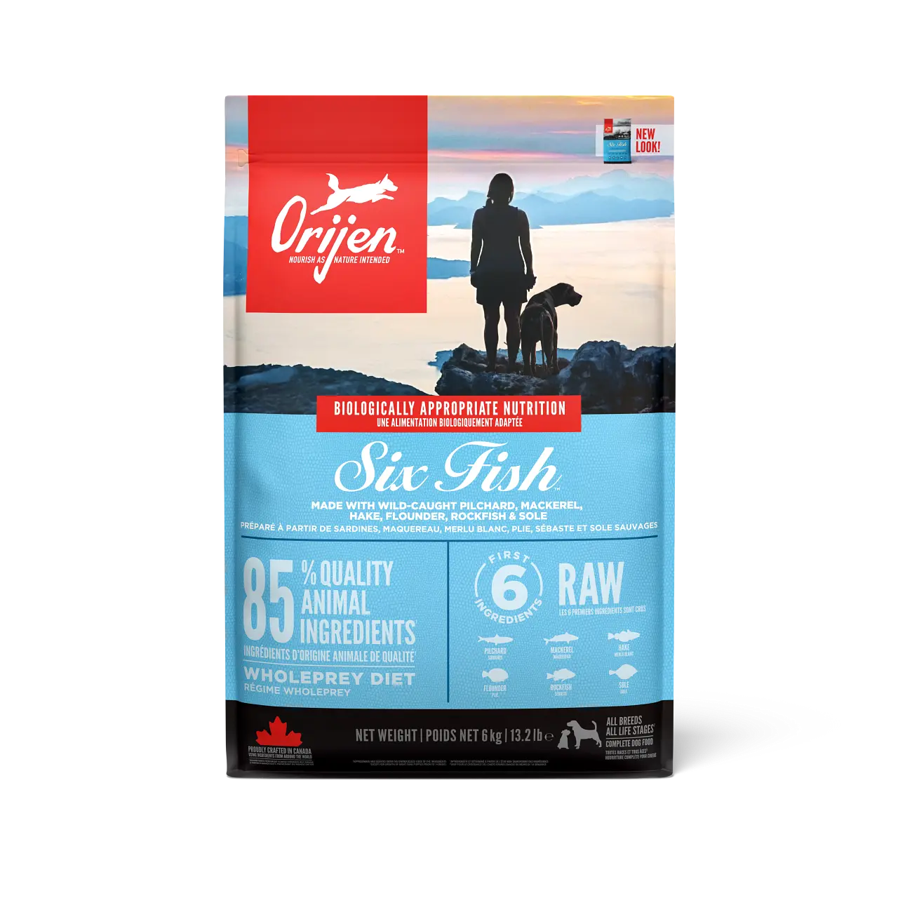 Pienso ORIJEN Canine Adulto 6 Pescados 11,4kg: Nutrición Premium para Perros