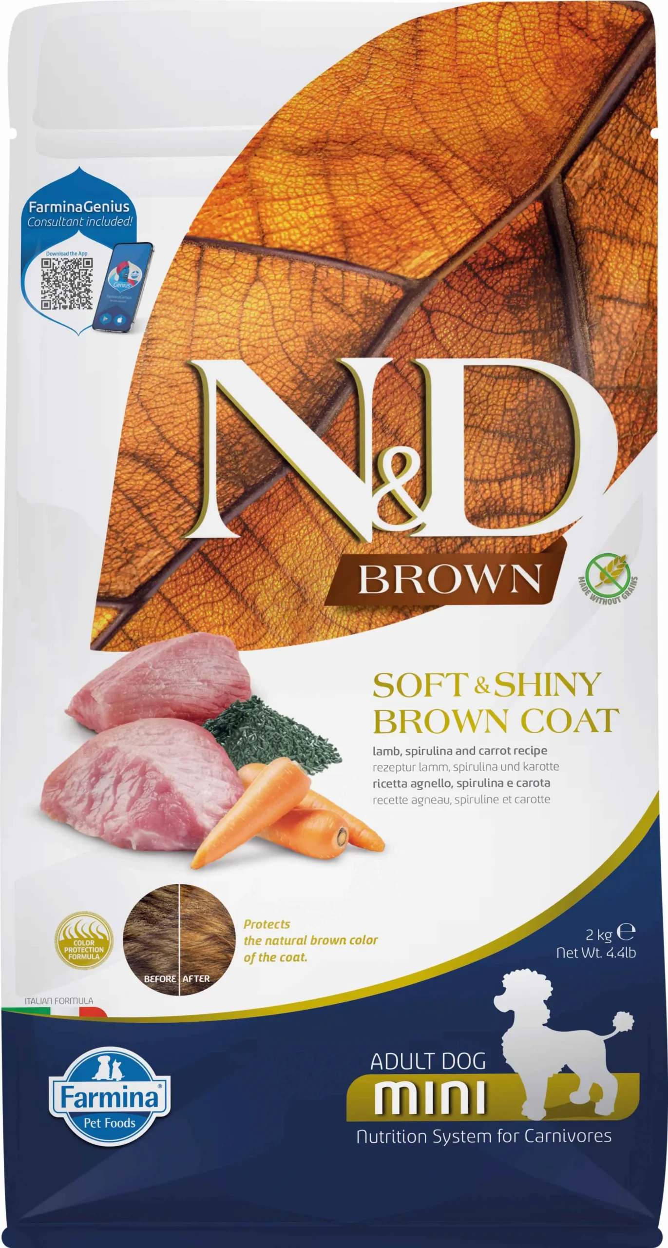 Alimento Natural para Perros Pequeños: Farmina ND Cordero y Espirulina 2kg
