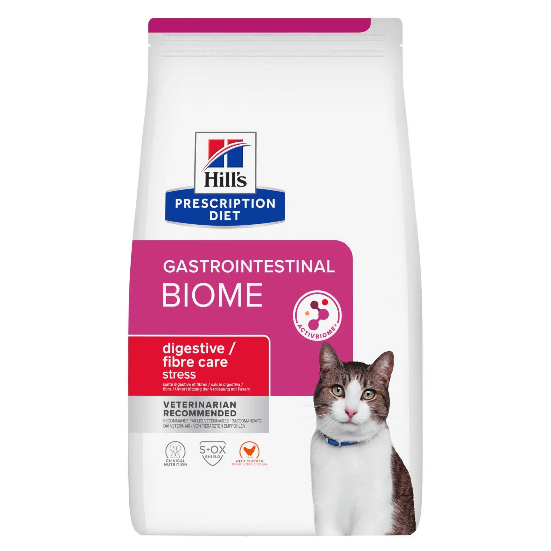 Hill's HPD Feline Gutrointestinal Biome Stress 1.5kg - Alimento Seco para Gatos con Salud Digestiva Mejorada