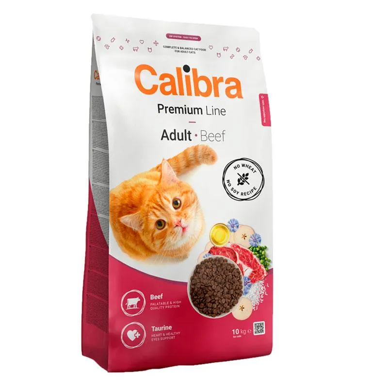 Calibra Cat Premium Adulto Carne Vacuno 2kg - Alimento Seco y Saludable para Gatos