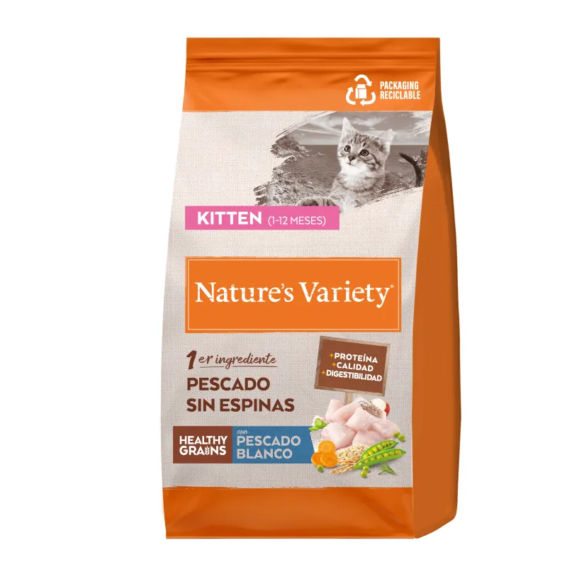 Nature’s Variety Cat Healthy Grain Kitten Pescado 3kg - Alimento Seco Saludable para Gatitos