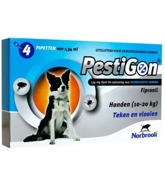 PESTIGON PERROS 134MG 10-20KG 4PIP