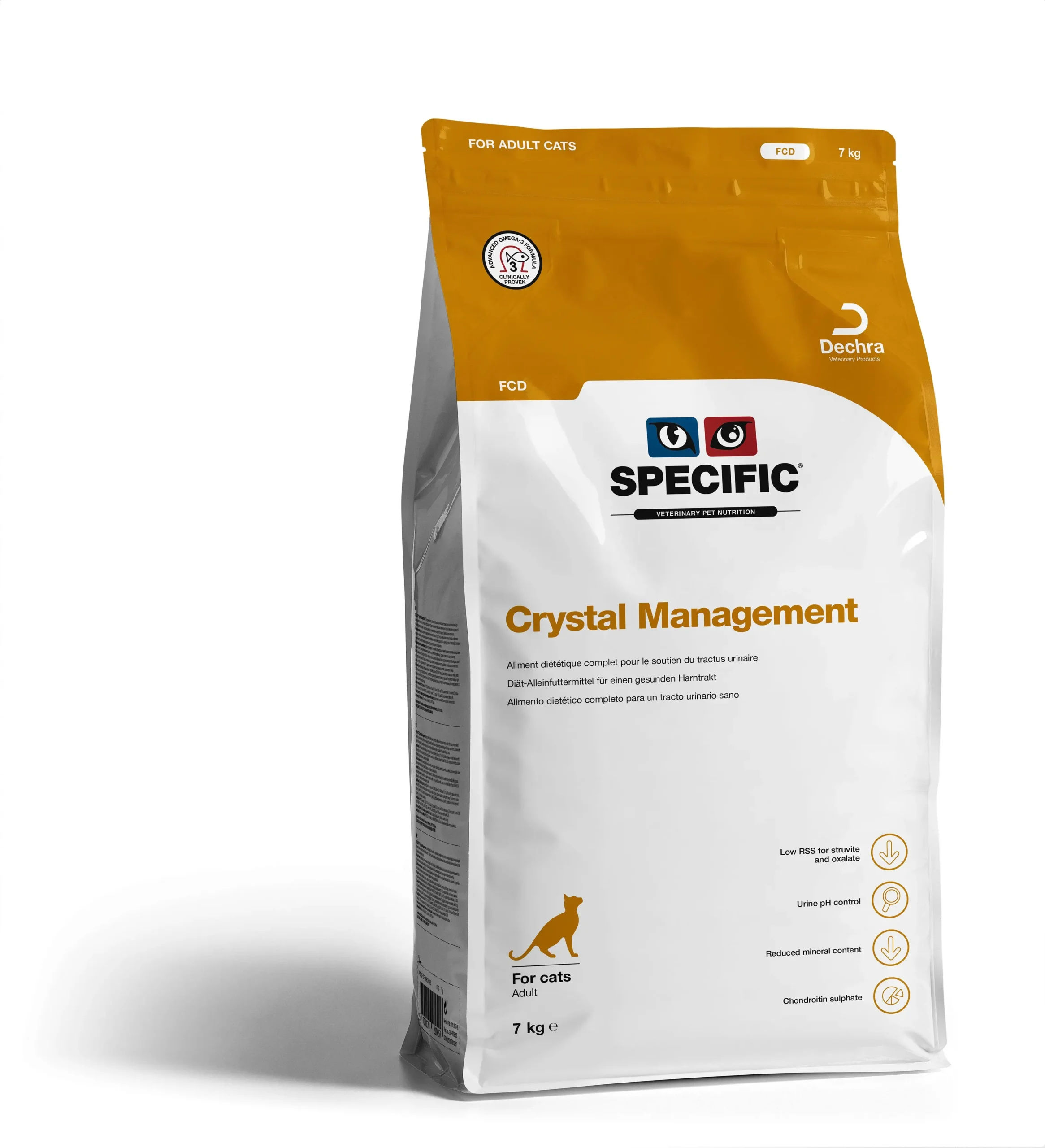Alimento para Gatos Adultos SPECIFIC Feline FCD Crystal Management 7KG - Control de Cristales