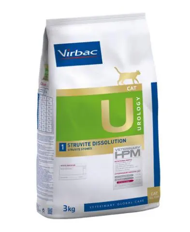 Virbac HPM Feline Urology U1 3kg: Disolución de Estruvita para Gatos