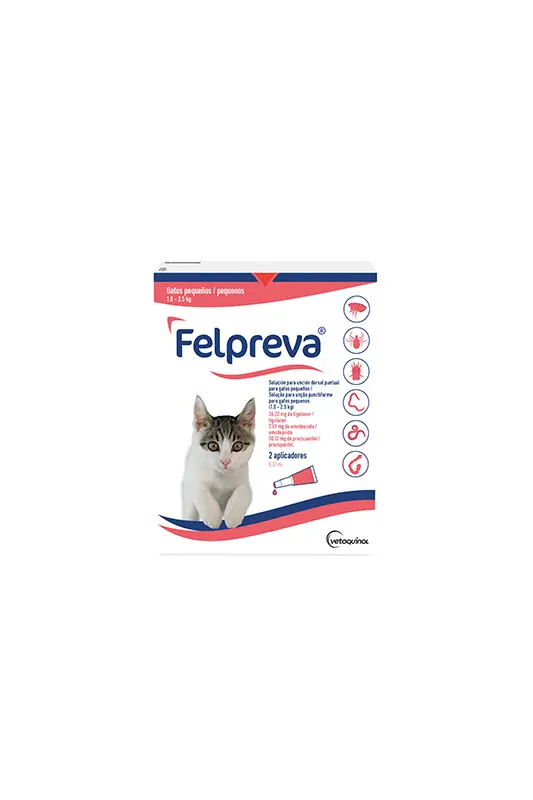 FELPREVA GATOS PEQUEÑOS 1-2,5KG 10 APLICADORES