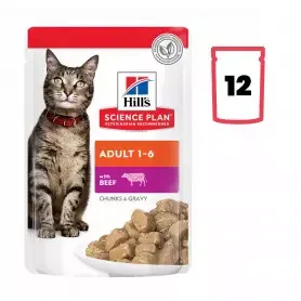Compra HILL’S HSP Feline Adulto Ternera 12x85g - Comida Húmeda Saludable para Gatos Adultos
