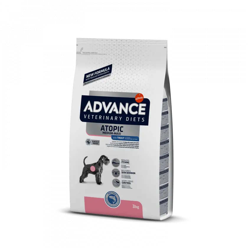 Pienso ADVANCE VET Canine Adulto Atopic Care 12kg - Cuidado Especial para Piel Sensible