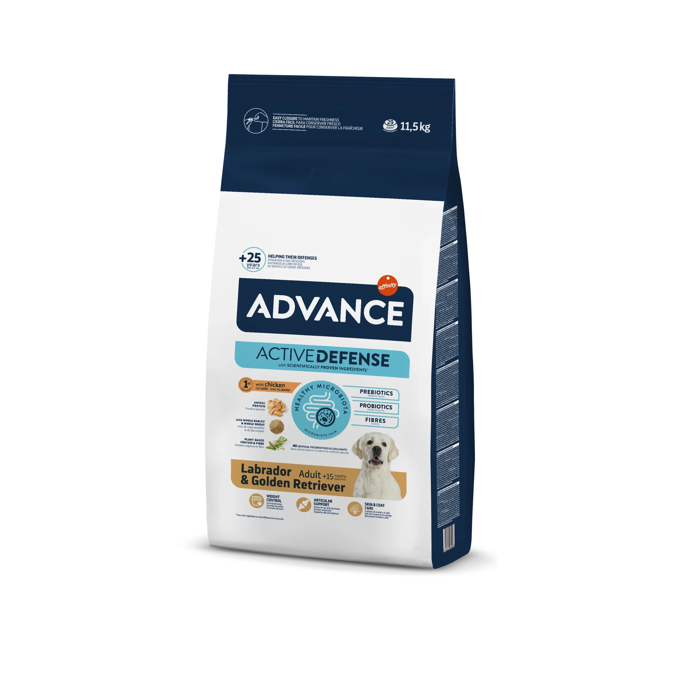 Pienso que un título optimizado para SEO podría ser: "Pienso ADVANCE para Labrador 11,5 kg - Nutrición Completa para Tu Mascota