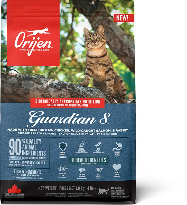 ORIJEN Feline Guardian 8 1.8kg - Alimento Seco Saludable para Gatos
