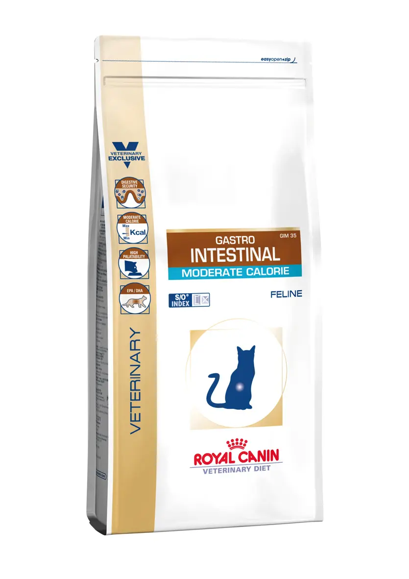 Pienso Royal Vet Feline Gastro Intestinal Moderate 4kg: Salud Digestiva para Gatos
