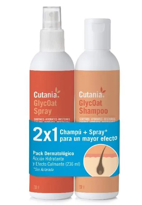 CUTANIA GLYCOAT PACK CHAMPU 236ML+SPRAY 236ML (NDR) (NDR)